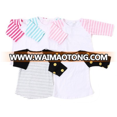 Fancy White Body Printed Sleeved Cheap Wholesale Price Children T-shirts