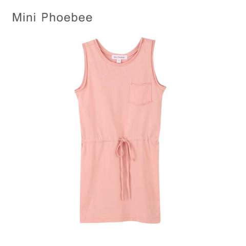 Pink Fashion Simple Cotton Kids Dresses for Girls and Baby